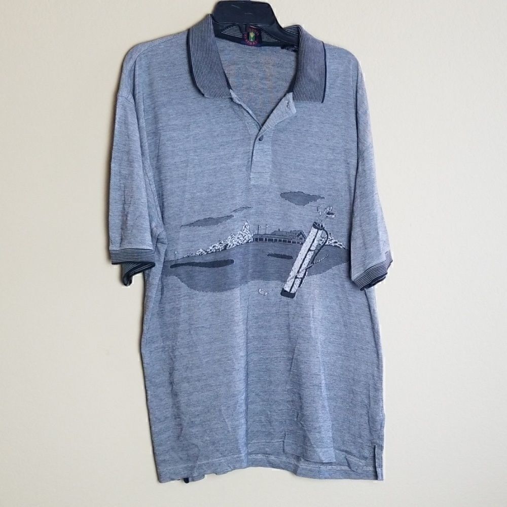 Celebrity Sport Golf Print Polo